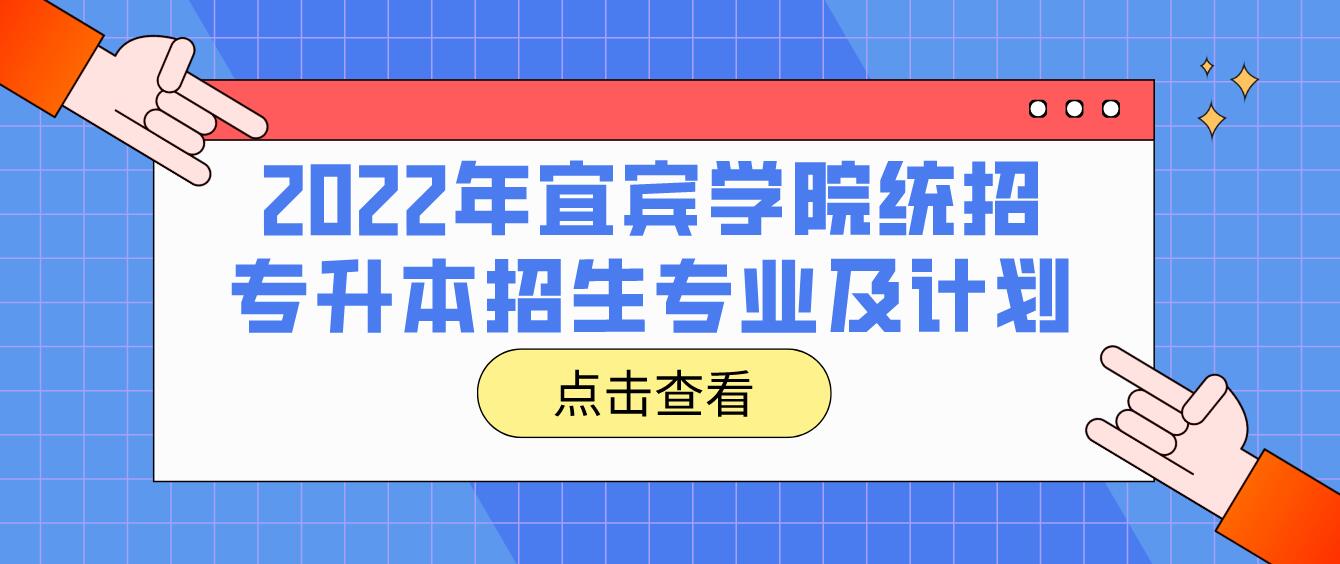 2023年宜賓學(xué)院統(tǒng)招專升本招生專業(yè)及計(jì)劃