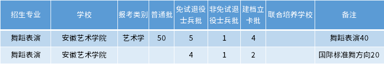 安徽專升本舞蹈表演專業(yè)招生學(xué)校