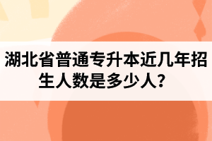 湖北省普通專升本近幾年招生人數(shù)是多少人？工作和升本怎么選擇比較好？