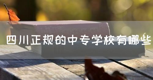 四川正規(guī)的中專學(xué)校有哪些？(圖1)