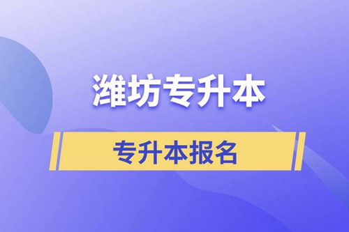 在濰坊專(zhuān)升本怎么報(bào)名比較正規(guī)？