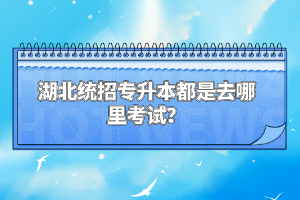 湖北統(tǒng)招專升本都是去哪里考試？