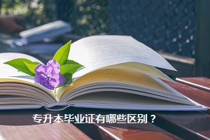 專升本畢業(yè)證有哪些區(qū)別？