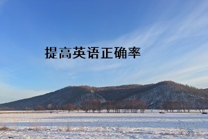提高英語正確率