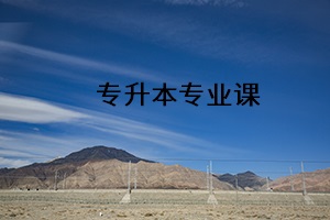 專升本專業(yè)課 專升本專業(yè)課