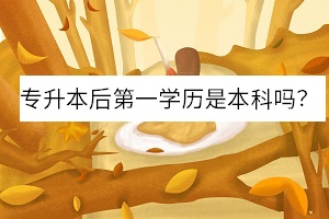 專升本考上后第一學(xué)歷是本科嗎 專升本考上后第一學(xué)歷是本科嗎
